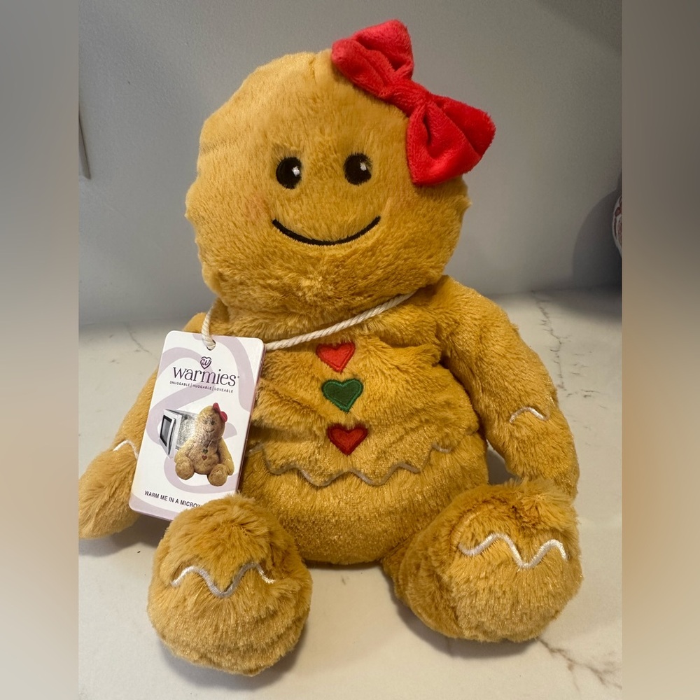 NWT Warmies Girl Gingerbread Plush
